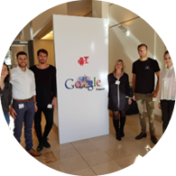 סטודנטים בסיור במשרדי גוגל